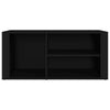 Schwarzer Schuhschrank Agvani 100x35x45cm (Holz)