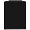 Schwarzer Schuhschrank Agvani 100x35x45cm (Holz)
