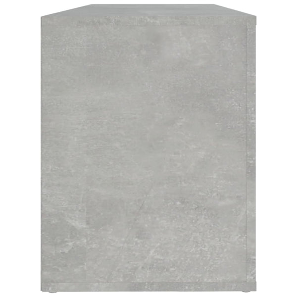 Betongrauer Schuhschrank Agvani 100x35x45cm (Holz)