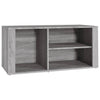 Grauer Schuhschrank Agvani 100x35x45cm (Holz)