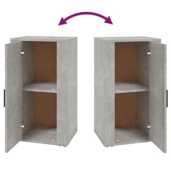 Sideboard Lulugi 40x33x70cm, betongrau (Holz)