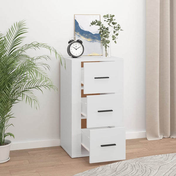 Weißes Sideboard Boata 40x33x70cm (Holz)