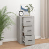 Sideboard Boata 40x33x70cm, betongrau (Holz)