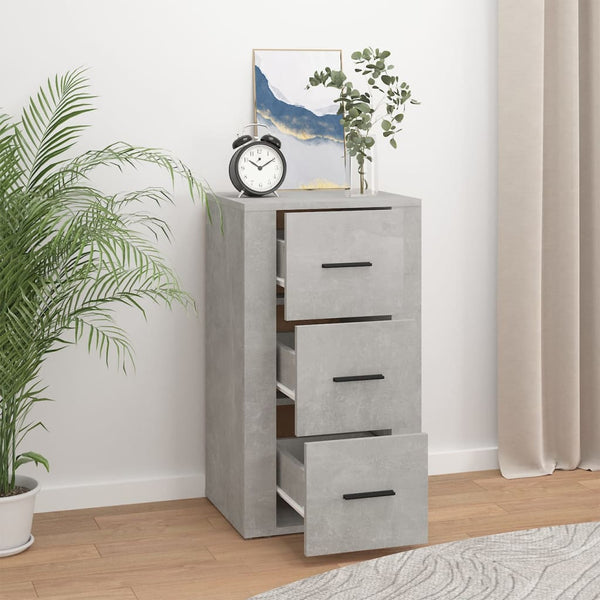 Sideboard Boata 40x33x70cm, betongrau (Holz)