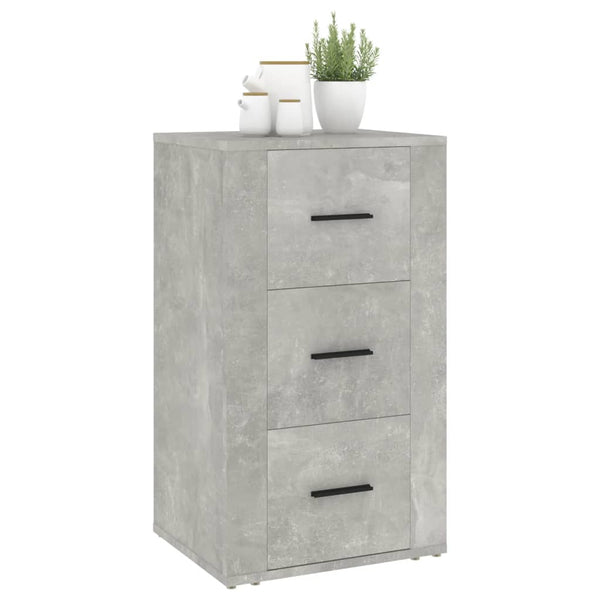 Sideboard Boata 40x33x70cm, betongrau (Holz)