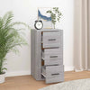 Graues Sideboard Boata 40x33x70cm (Holz)