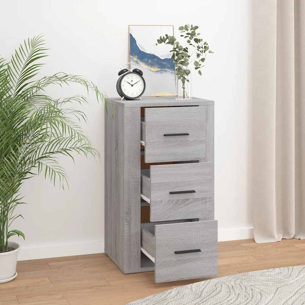 Graues Sideboard Boata 40x33x70cm (Holz)