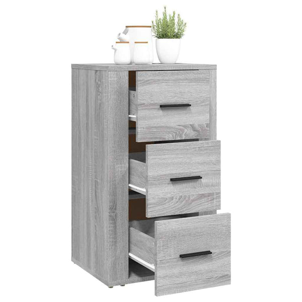 Graues Sideboard Boata 40x33x70cm (Holz)