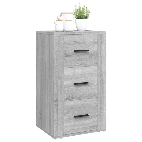 Graues Sideboard Boata 40x33x70cm (Holz)