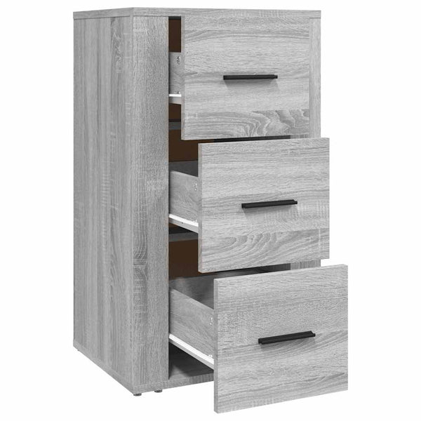 Graues Sideboard Boata 40x33x70cm (Holz)