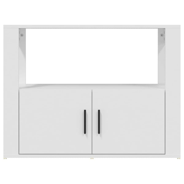 Valkoinen senkki Tatel 80x30x60cm (puinen)