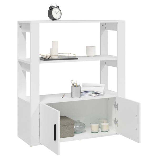 Weißes Sideboard Aliont 80x30x90cm (Holz)