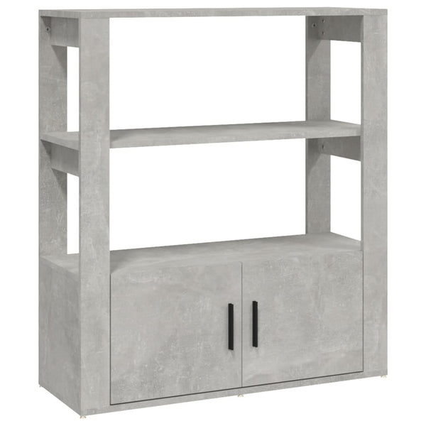 Betongraues Sideboard Aliont 80x30x90cm (Holz)