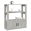 Betongraues Sideboard Aliont 80x30x90cm (Holz)