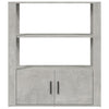 Betongraues Sideboard Aliont 80x30x90cm (Holz)