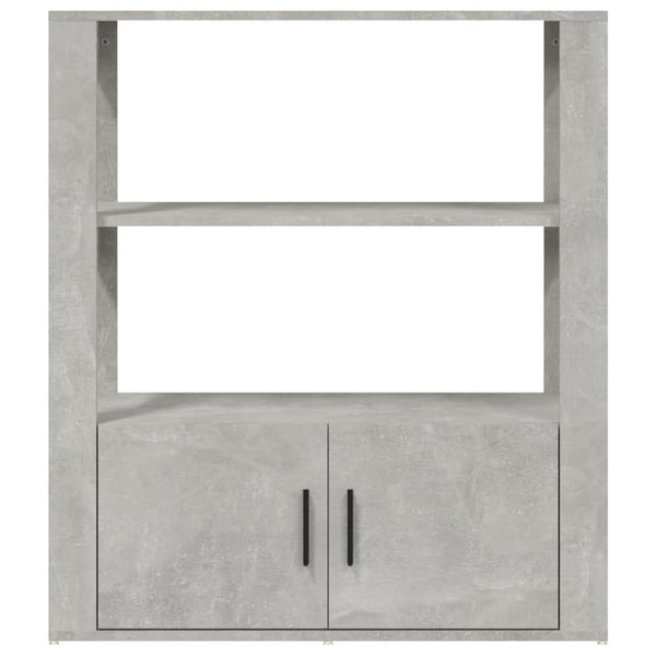 Betongraues Sideboard Aliont 80x30x90cm (Holz)