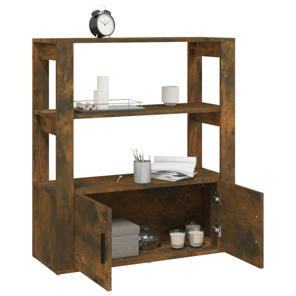 Sideboard Räuchereiche Aliont 80x30x90cm (Holz)