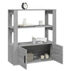 Harmaa senkki Aliont 80x30x90cm (puinen)