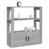 Harmaa senkki Aliont 80x30x90cm (puinen)