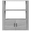 Harmaa senkki Aliont 80x30x90cm (puinen)