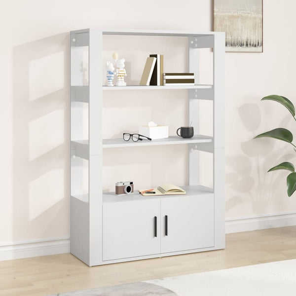 Weißes Sideboard Pojoni 80x30x119,5cm (Holz)