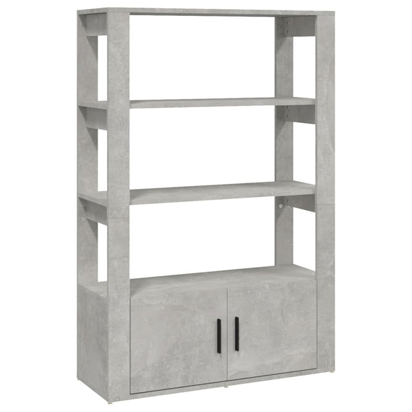 Pojoni Sideboard betongrau 80x30x119,5cm (Holz)