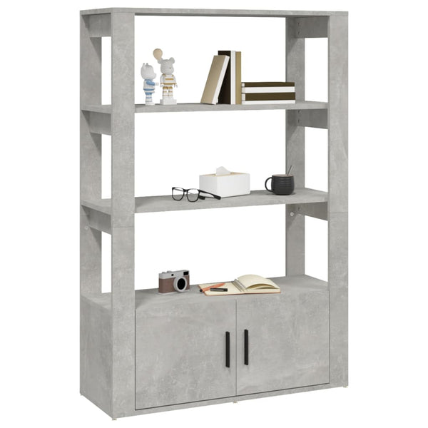 Pojoni Sideboard betongrau 80x30x119,5cm (Holz)