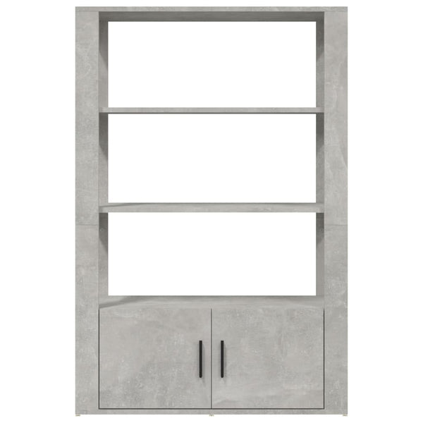 Pojoni Sideboard betongrau 80x30x119,5cm (Holz)