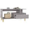 Grauer Couchtisch Criclevit 90x49x45cm (Holz)