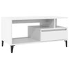 Couchtisch Fotiade Weiß 90x49x45cm (Holz)