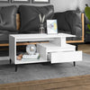 Couchtisch Fotiade Weiß 90x49x45cm (Holz)