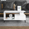 Couchtisch Fotiade Weiß 90x49x45cm (Holz)