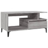 Grauer Couchtisch Fotiade 90x49x45cm (Holz)