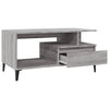 Grauer Couchtisch Fotiade 90x49x45cm (Holz)