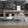 Grauer Couchtisch Fotiade 90x49x45cm (Holz)