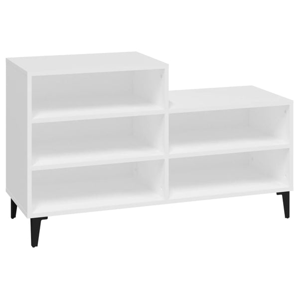 Weißer Schuhschrank Alleen 102x36x60cm (Holz)