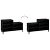Schwarzer Schuhschrank Alleen 102x36x60cm (Holz)