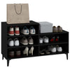 Schwarzer Schuhschrank Alleen 102x36x60cm (Holz)