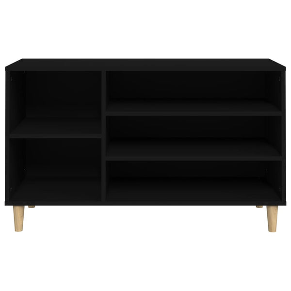 Schwarzer Schuhschrank Dany 102x36x60cm (Holz)