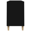 Schwarzer Schuhschrank Dany 102x36x60cm (Holz)