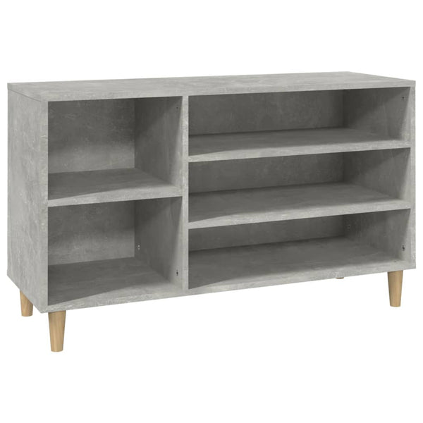 Betongrauer Schuhschrank Dany 102x36x60cm (Holz)