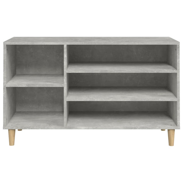 Betongrauer Schuhschrank Dany 102x36x60cm (Holz)