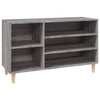Grauer Schuhschrank Dany 102x36x60cm (Holz)