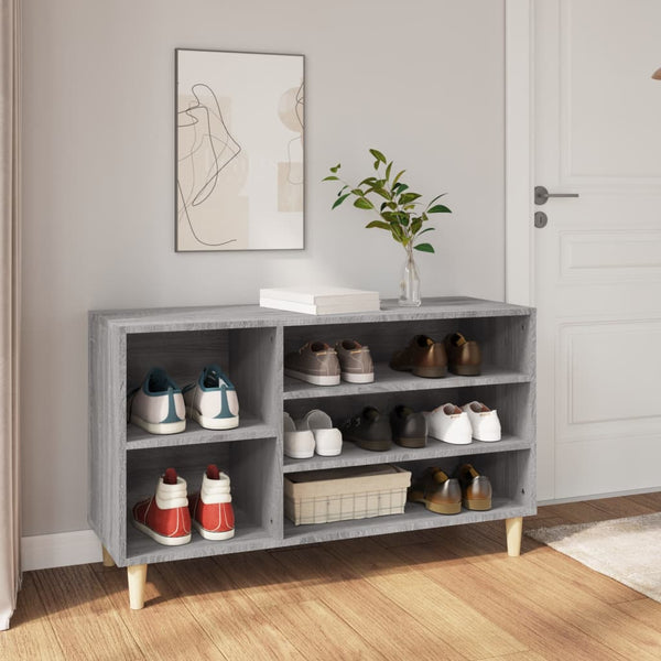 Grauer Schuhschrank Dany 102x36x60cm (Holz)