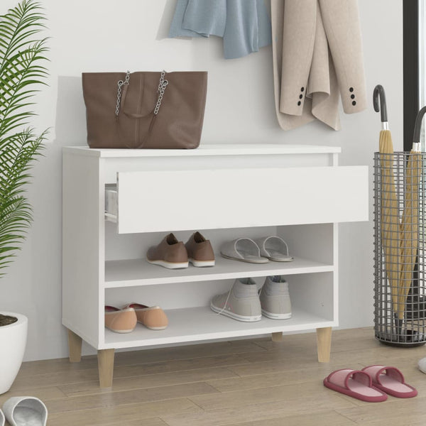 Weißer Schuhschrank Agripina 70x36x60cm (Holz)