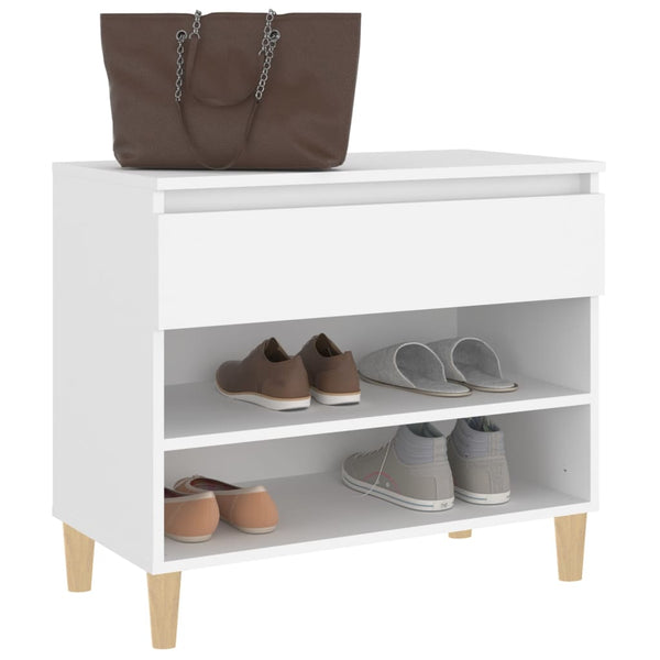 Weißer Schuhschrank Agripina 70x36x60cm (Holz)