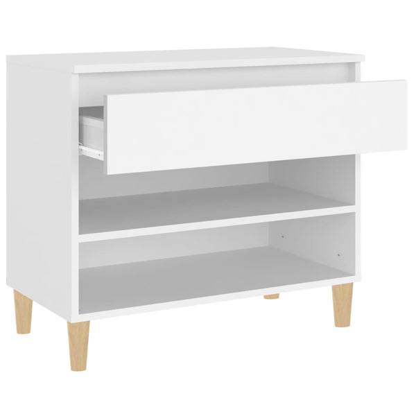 Weißer Schuhschrank Agripina 70x36x60cm (Holz)
