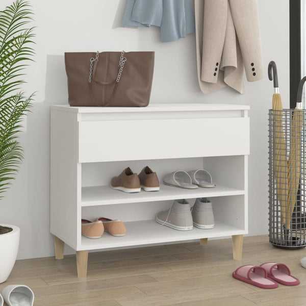 Weißer Schuhschrank Agripina 70x36x60cm (Holz)