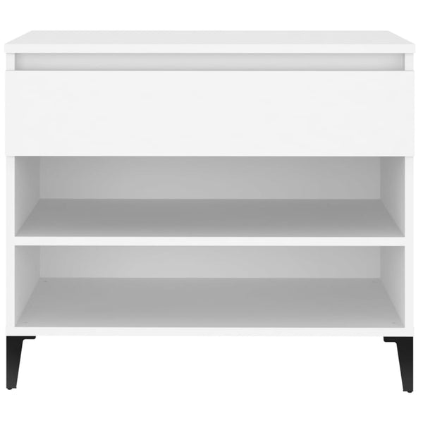 Weißer Schuhschrank Eustace 70x36x60cm (Holz)