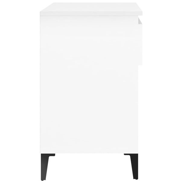 Weißer Schuhschrank Eustace 70x36x60cm (Holz)